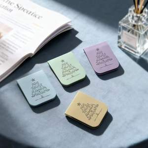 Marque-page magnétique en cuir, gravure laser personnalisée, logo, cadeau d'affaires, lecture pour étudiants, pagination - Product Image 3