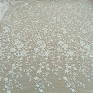 2024 africano paillettes Tulle pizzo Guipure tessuto Saree con pietra pesante <span class=keywords><strong>lavoro</strong></span> per matrimonio nigeriano - Product Image 4