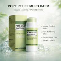 Baume Multi-Usages Bio Apaisant les Pores avec SQUALANE CACTOX-ELIXIR pour Resserrement des Pores, Stick Baume Multi-Usages à la Caféine