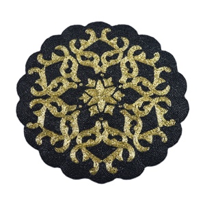 Tapete con cuentas de calidad estándar para mesa, accesorios de decoración para el hogar, Material de cuentas de forma redonda, regalo de aniversario de boda - Product Image 1