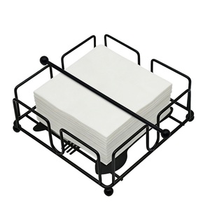 Porte-serviettes et porte-serviettes en papier rectangulaire moderne et écologique en fer pour hôtel, bureau, restaurant, rangement sur comptoir - Product Image 3