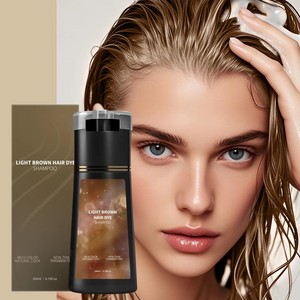 Shampoo <span class=keywords><strong>Colorante</strong></span> Schiumogeno Semi-Permanente all'Estratto di Ginseng da 200ml all'Ingrosso, Nutrimento alle Erbe di Sesamo <span class=keywords><strong>per</strong></span> <span class=keywords><strong>Capelli</strong></span> Grigi Femminili - Product Image 6