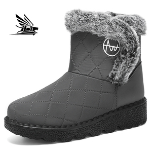 Automne et hiver <span class=keywords><strong>bottes</strong></span> <span class=keywords><strong>de</strong></span> mollet ventes directes d'usine semelle épaisse imperméable chaud sans lacet en peluche <span class=keywords><strong>bottes</strong></span> <span class=keywords><strong>de</strong></span> <span class=keywords><strong>neige</strong></span> pour femmes - Product Image 2