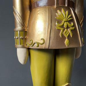 Grande Figurine grandeur nature, décorations de noël Antiques, <span class=keywords><strong>casse</strong></span>-<span class=keywords><strong>noisette</strong></span> doré, soldat, artisanat en résine - Product Image 4