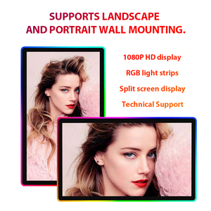 超薄型機器液晶ディスプレイキオスクタッチスクリーンサイネージRGBボーダー32/43インチポータブルモニター広告ポスタースクリーン用 - Product Image 4