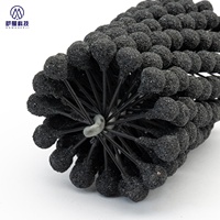 Brosse de rodage flexible en nylon de 1 pouce de diamètre, abrasive, de précision, pour finition de surface et ébavurage de moteurs industriels OEM