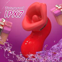 9 Frequenzmodi Klitoris-Stimulator Zungen-Lecken Stark Saugender Vibrator für Erwachsene