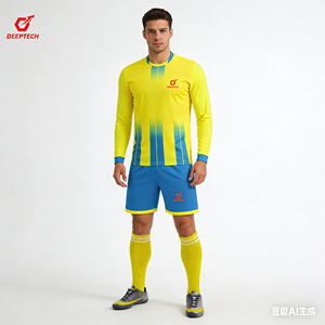 Conjunto de Uniforme de Fútbol Personalizado 25/26 para Hombre, Tela Transpirable de Secado Rápido, Camiseta de Fútbol para Entrenamiento de Equipo, Venta al por Mayor en EE. UU. - Product Image 4