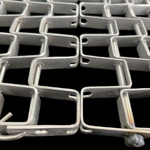 फ्लैट तार कार्बन स्टील चेन संचालित स्टेनलेस स्टील हनीकॉम्ब कन्वेयर बेल्ट - Product Image 5
