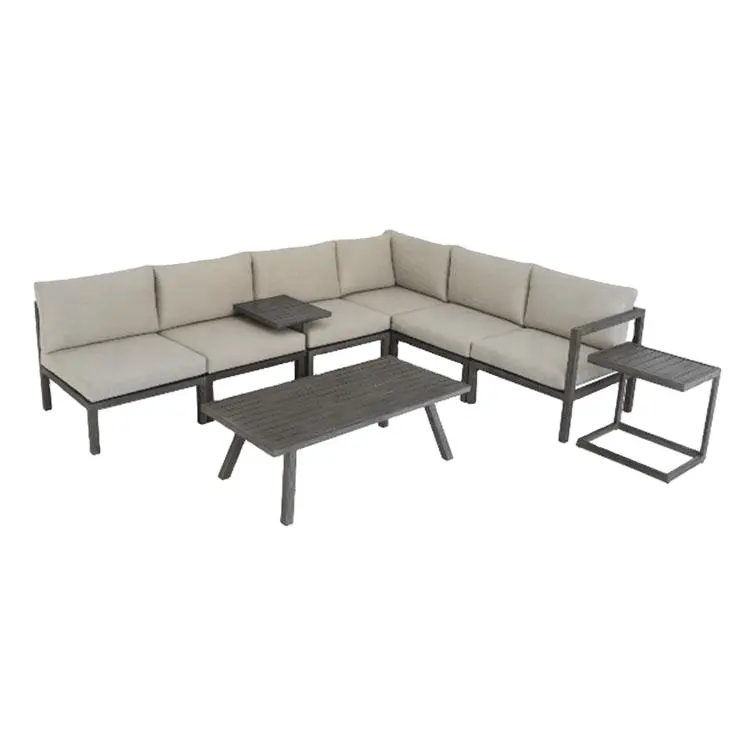 Low Price Patio Natural Synthetic Cane Whicker Indoor Corner Woven Ash Set Terace Indonesia Rattan Furniture Sofa Set