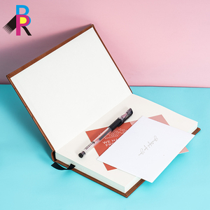 Carnet <span class=keywords><strong>de</strong></span> notes/agenda personnalisé en cuir PU avec couverture rigide et 100 feuilles pour l'écriture - Product Image 3