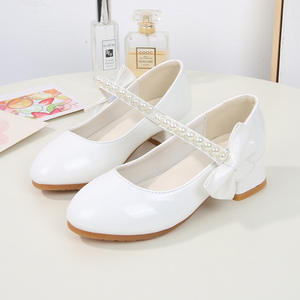 <span class=keywords><strong>Tong</strong></span> fille <span class=keywords><strong>talon</strong></span> haut perle nœud rose bleu Sequin fête chaussures quotidiennes fille scène anniversaire princesse chaussures - Product Image 3