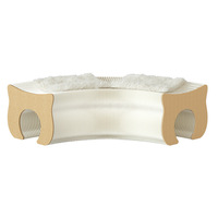 Meilleures ventes : Banc-canapé pliable pour chat, tabouret long en papier, décoration artistique pour salon, Saint-Valentin, Noël, Pâques
