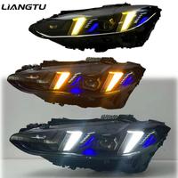 Accessoires automobiles LT V3 Phares de style œil de serpent fumés pour Série 4 G22 G26 G80 G82 2013-2020 Nouveaux 12v Jaune Blanc Ambre DRL