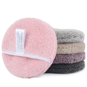 Custom Herbruikbare Microvezel Make-Up Remover Pads Wasbare Microfiber Gezicht Pad Met Logo