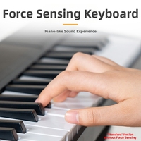 Piano pliable 61 touches, portable, pour débutants, jouet électronique, apprentissage et exercice pour enfants, clavier en plastique unisexe, âges 8-14 ans