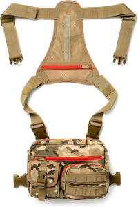 Échantillon gratuit pour hommes sac de poitrine tactique d'extérieur étanche sac à bandoulière de camouflage pour la course à pied style messager - Product Image 2