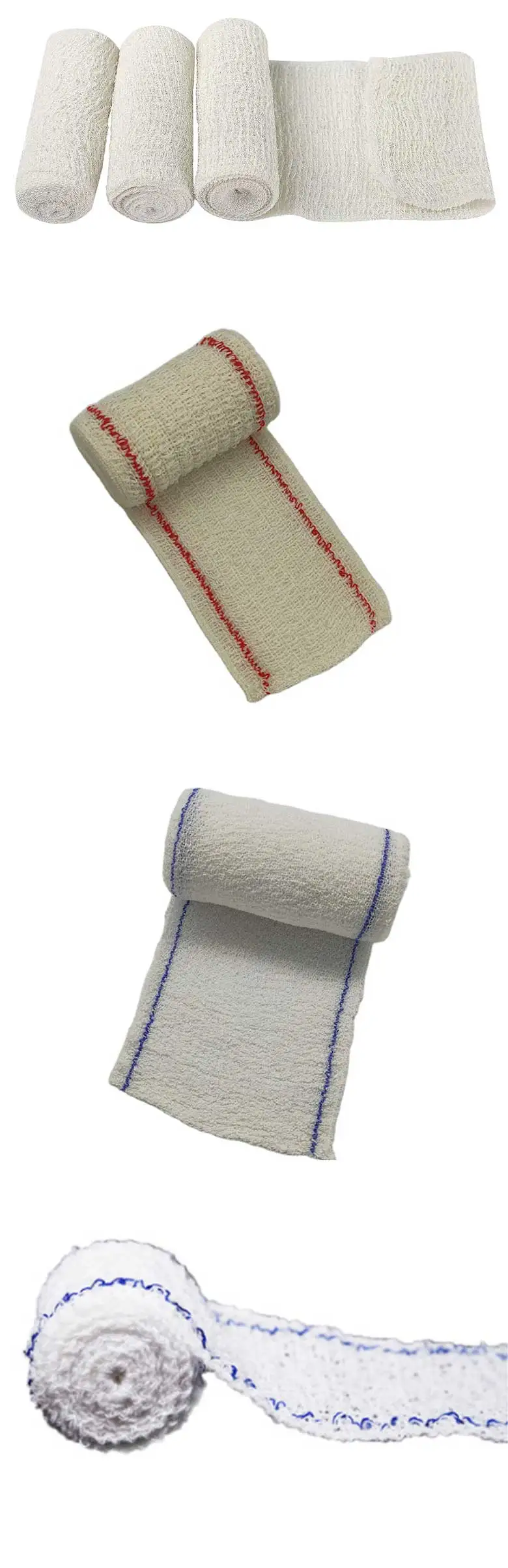 Adhesive stretch spandex elastic crepe bandage high compression elastic spandex wrinkle bandage