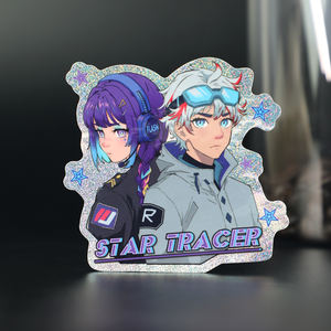 ملصقات متألقة متزنة من VOGRACE ، ملصقا متوهج ناعم ومزين ، ملصقات غبار بيكسي ملمع ناعم مخصص - Product Image 2