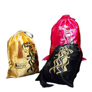 Solutions de rangement pour cheveux en satin sans friction personnalisées pour perruques haut de gamme et extensions capillaires anti-emmêlement, idéales pour la conservation en voyage - Product Image 2