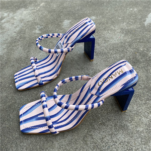 Nouvelle Collection Été 2023 – Sandales à Talon Épais et Bout Ouvert pour Femme, Grande Taille, Tongs à Talon Haut, Chaussures d'Extérieur Tendance pour Filles - Product Image 6