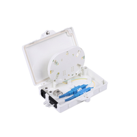 Boîtier mural extérieur FTTx pour fibre optique, boîte de distribution et de terminaison de fibre à 2 cœurs, avec capacité pour les réseaux FTTH