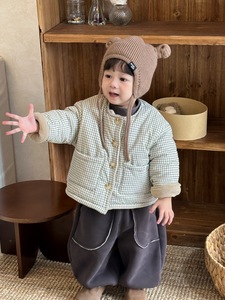 معطف أطفال كاجوال على الطراز الكوري الجديد للخريف والشتاء ، مجموعة سترة أولاد ، ملابس أطفال سميكة - Product Image 4