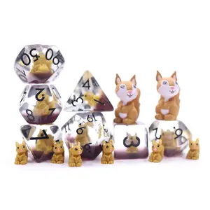 Custom 16mm Standard Size Dice Board Game Resin Animal Inclusion Dice