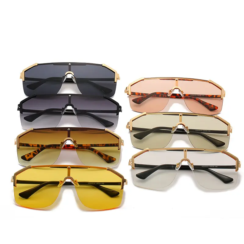 Metall randlose Sonnenbrille für Frauen grenz überschreitende Mode quadratische Sonnenbrille für billige faltbare Sonnenbrille