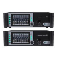 Console de mixage numérique professionnelle 24 canaux avec enregistrement USB, en aluminium, 4 sorties stéréo principales, console de mixage en rack