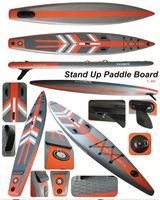 Planche de paddle gonflable portable de 427 cm avec boîte à aileron US, ensemble SUP complet pour une stabilité accrue sur les rivières - Lumark Wholesale