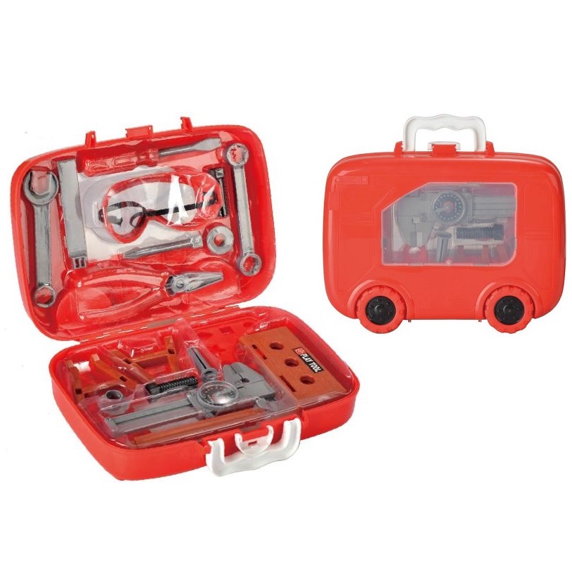 21 шт. Детские ролевые игры, инструменты для ремонта Пластик Сад игрушки для детей красный коробка различные игрушки для инструментов с инструментальным ящиком