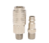 Raccord pneumatique universel 3 en 1, compatible avec les normes européennes et les connecteurs de type IM et A. Raccord de tuyau d'air comprimé pour outils à air comprimé.