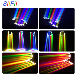 Clair de lune lame Led abeille oeil tête mobile lumière boîte de nuit barre Rgbw 4In1 coloré lune cimeterre lumière pour Dj Disco - Product Image 5