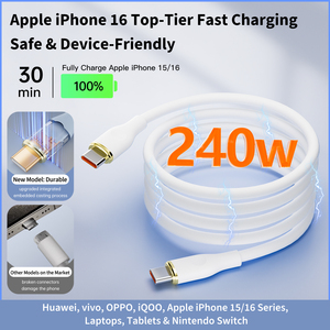Cable <span class=keywords><strong>de</strong></span> Carga Magnético <span class=keywords><strong>de</strong></span> 240W |   Diseño <span class=keywords><strong>de</strong></span> Columna Vintage, Compatible con <span class=keywords><strong>iPhone</strong></span> y Android - Product Image 4