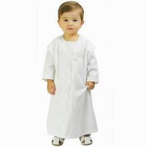 Choli holgado para niño con cuello alto de polietersulfona lavada, antiestático y transpirable para uso diario - Product Image 1