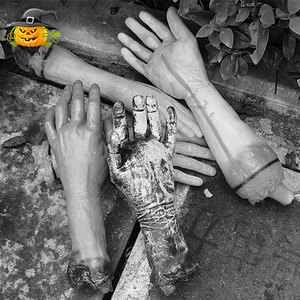 Halloween Horror Props <b>Severed</b> <b>Hands</b> PVC Reusable Indoor Decorations - Product Image 3