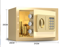 Coffre-fort électronique pour la maison et l'hôtel avec serrure à clé numérique, coffre-fort de cabinet avec serrure électronique à combinaison