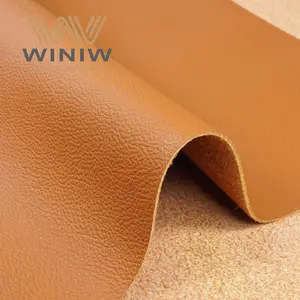 Eco friendly Soft Microfiber PU Synthetic Leather