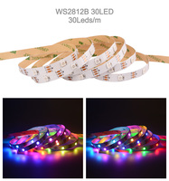 Ruban Lumineux LED Flexible Sécable Adressable COXO WS2812B 5V Pleine Couleur pour Projet DIY, Éclairage d'Accentuation de Jardin
