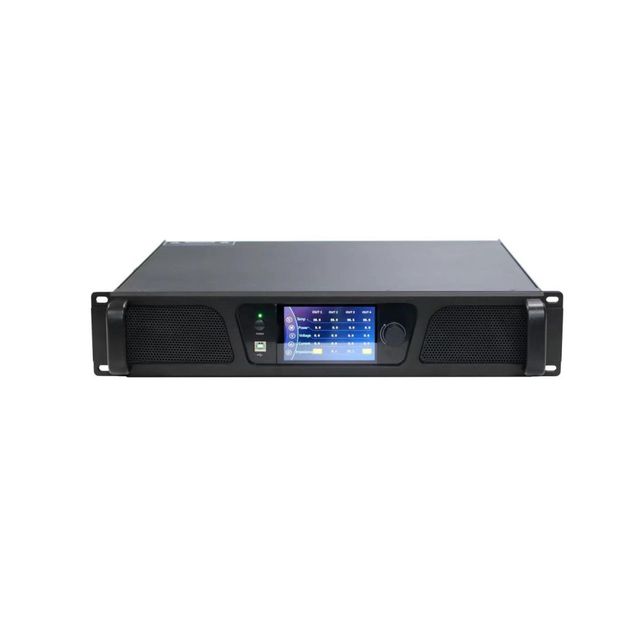 Professional Audio Network 4 Channels 1000W 8 Ohm Power Sound Amplifier with DSP Software Control System and Dante Optional