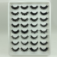 Yiernuo 3D 25mm Russian Volume Faux Mink Bulu Mata Palsu Vegan untuk Riasan Mata Bulu Mata Palsu Tebal