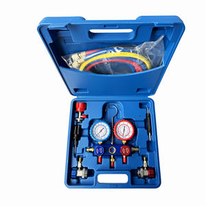 प्रशीतन के लिए डिजिटल मैनिफोल्ड मीटर एयर कंडीशनिंग वैक्यूम गेज एचवीएसी वैक्यूम दबाव तापमान परीक्षक सेट - Product Image 2