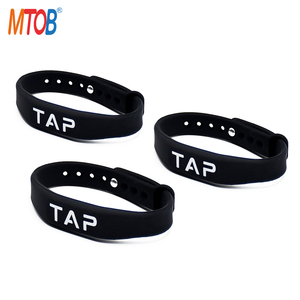 Fashion Style Silicone 13.56mhz NFC NTAG215 Wristband Type <strong>2</strong> NTAG215 NFC Wristband - Product Image 5