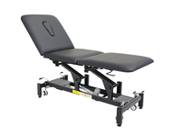 Table de massage électrique à 1 moteur, réglable, en cuir véritable, pliable, design moderne, pour usage commercial en salon