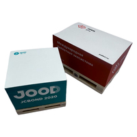 Bloc de papier personnalisé à 4 côtés 7,6*7,6 Bloc-notes adhésif avec palette en bois Bloc de papier personnalisé pas cher Bloc-notes memo cube