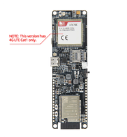 Carte de développement de communication LTE T-A7670E ESP32 WiFi avec support de carte TF et support de batterie 18650