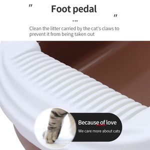 <span class=keywords><strong>Bac</strong></span> <span class=keywords><strong>à</strong></span> Litière Robuste et Facile <span class=keywords><strong>à</strong></span> Nettoyer avec Pelle pour Chat, Grande Taille, Toilette d'Intérieur en Plastique, <span class=keywords><strong>Bac</strong></span> <span class=keywords><strong>à</strong></span> <span class=keywords><strong>Sable</strong></span> pour Chat - Product Image 5