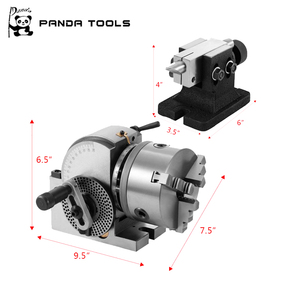 Độ chính xác cao BS-1 chia đầu 3jaw Lathe Chuck 200mm với tailstock và chia tấm - Product Image 6