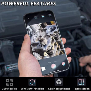 スネーク検査ボアスコープカメラ 8 LEDライト付き 8mmレンズ 2MP IP67防水 5mケーブル Android/iOSスマートフォン iPad対応 - Product Image 6